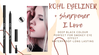 Origeen Oil free Kohl Eyeliner – Waterproof, Long Lasting & Inclusief Puntenslijper | Intense Smokey Eye Look - Afbeelding 4