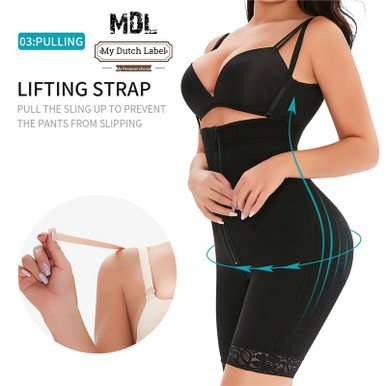 Sterk Fajas Double control – Shapewear met Butt Lift & Platte Buik Effect – Verstelbare Bandjes, Rits & 3 Hooks – Perfect voor Post operatief Herstel & Slankere Dijen - Afbeelding 10
